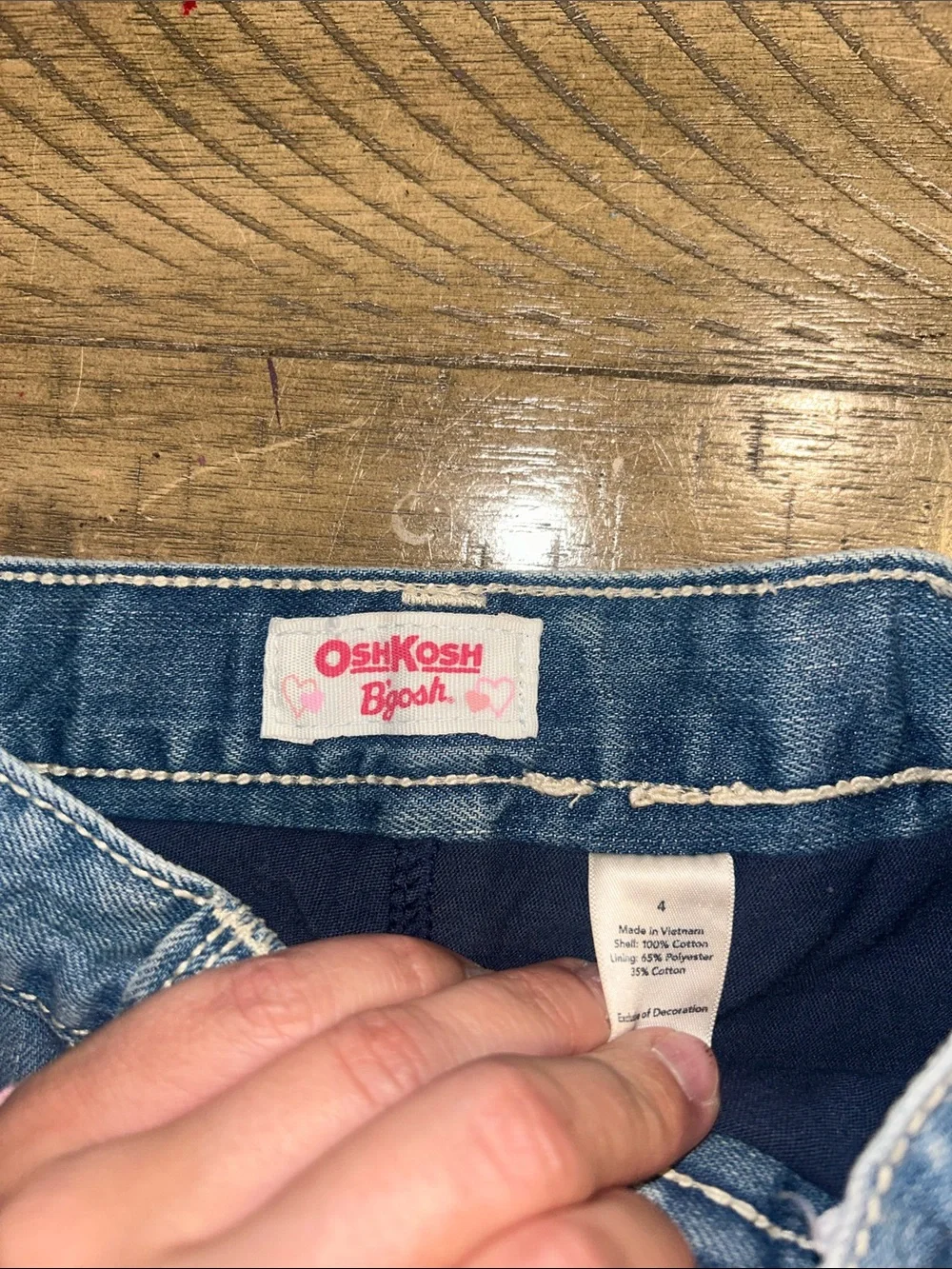 OshKosh B'gosh denim shirt with Embroidery size 4